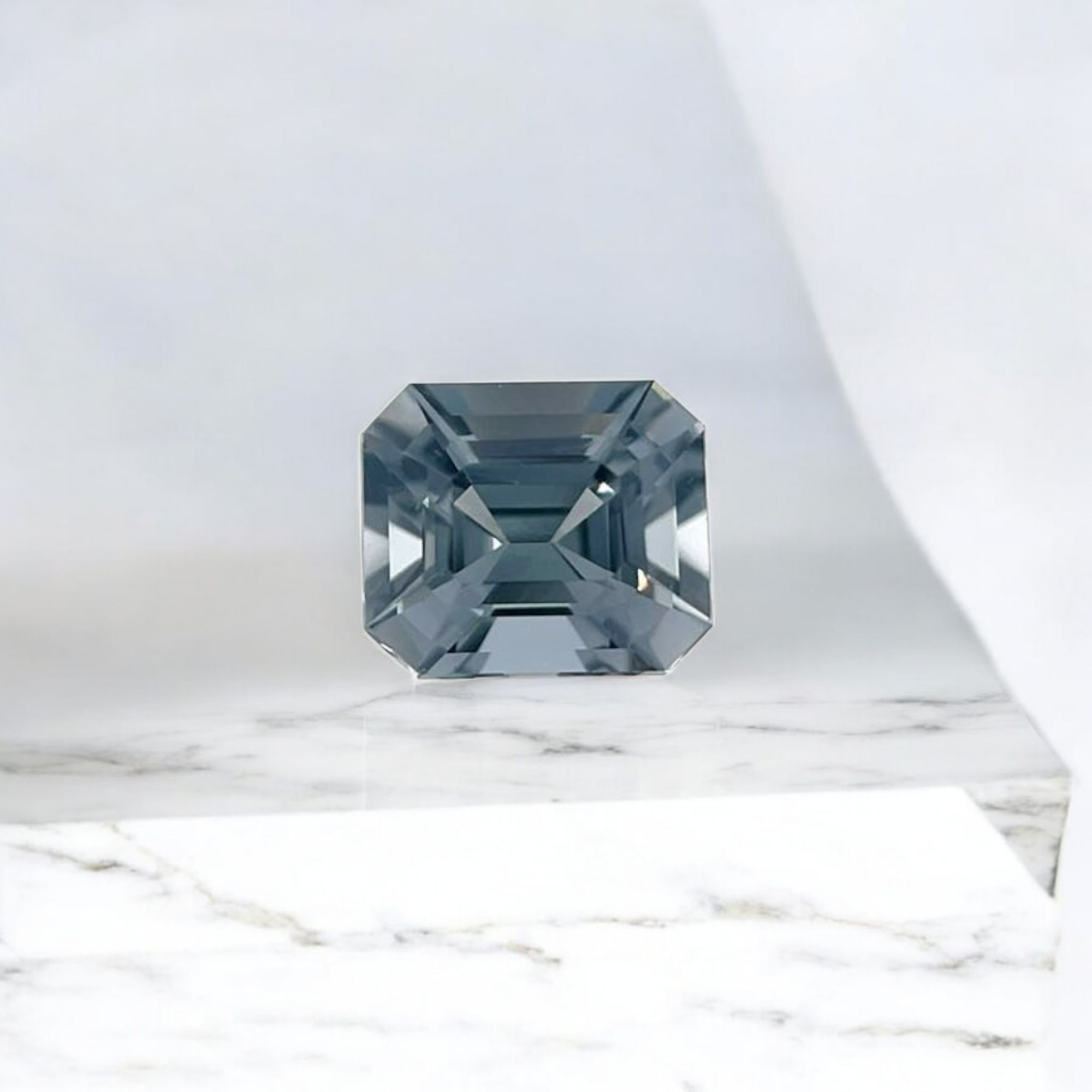 1.11ct Grey Spinel Emerald Cut