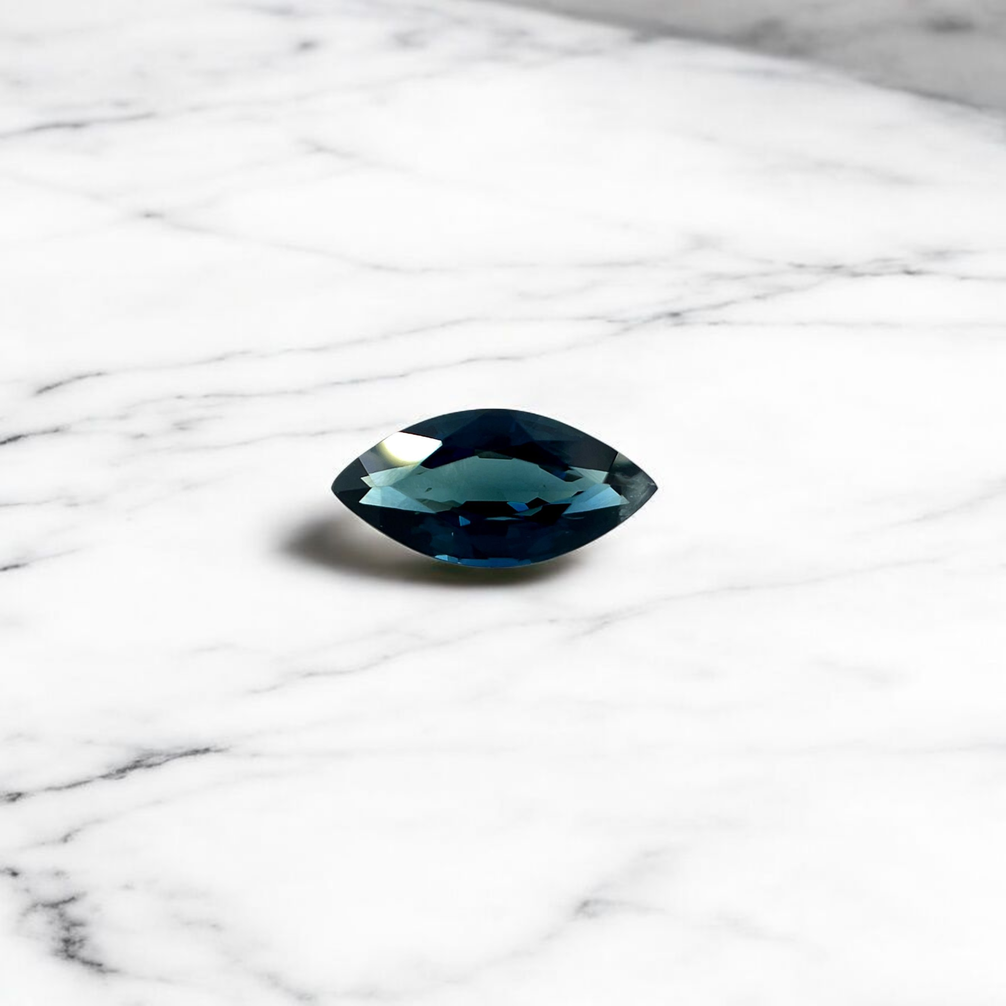1.57ct Australian Sapphire Marquise Cut Green Blue