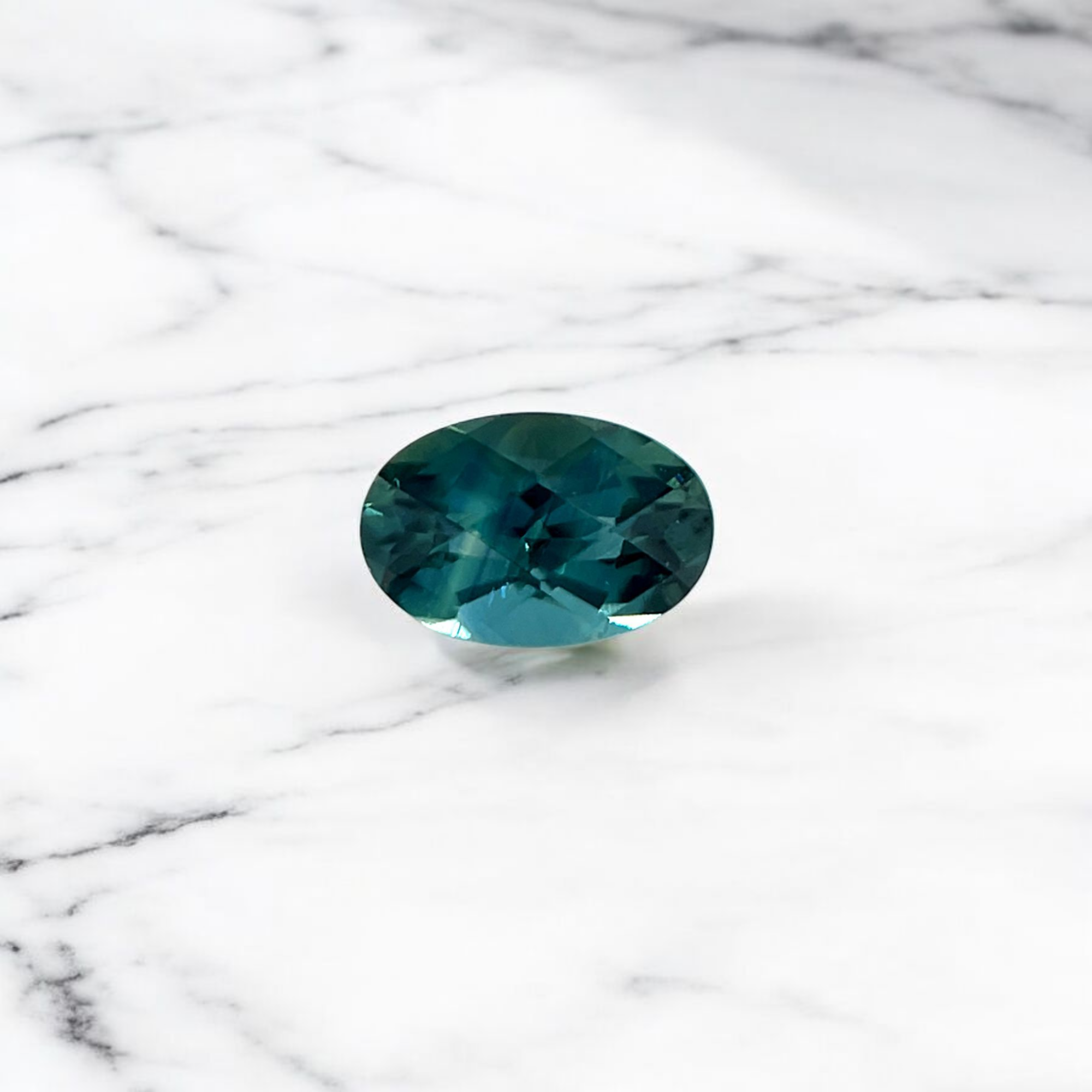 0.60ct Australian Sapphire Oval Cut Teal