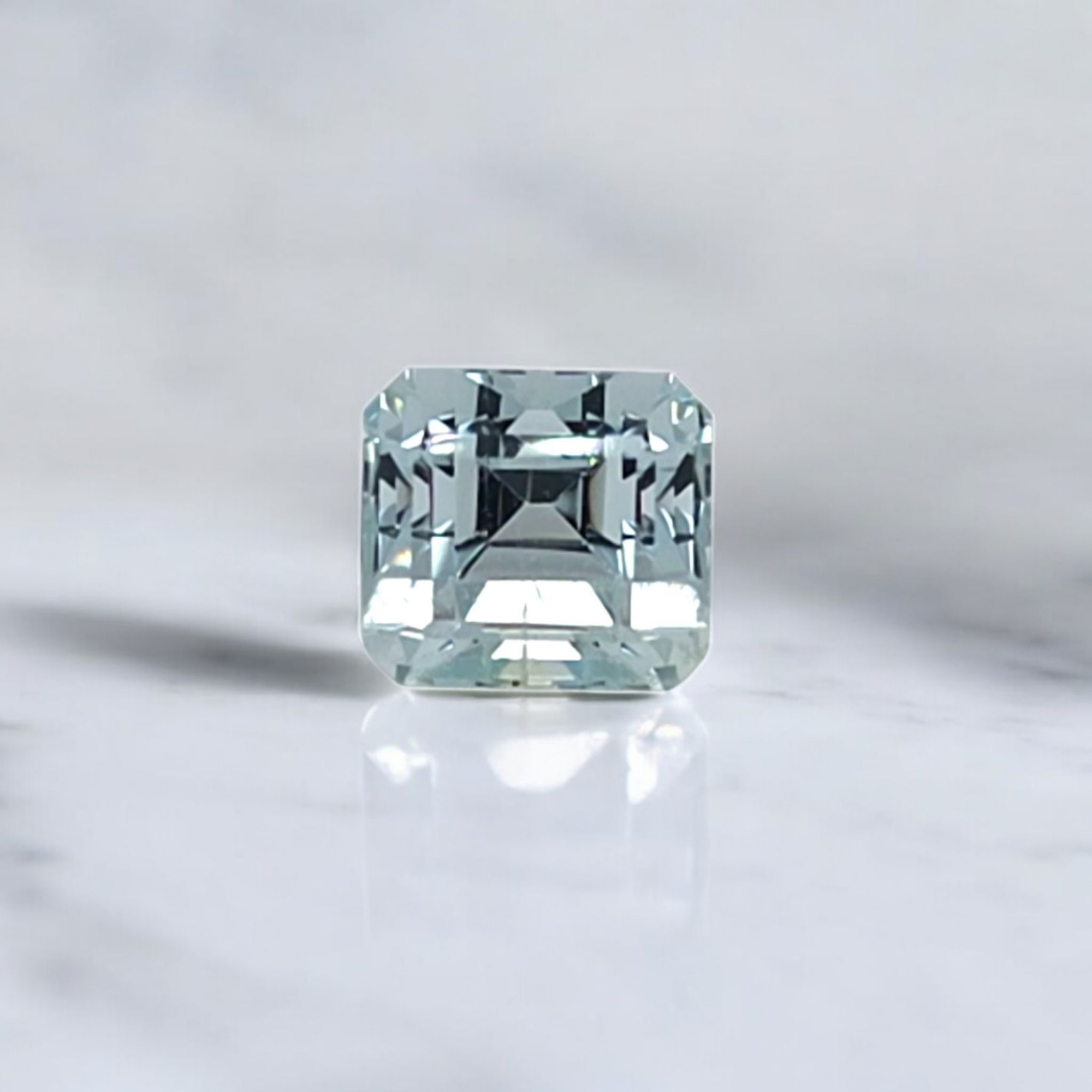 3.60ct Aquamarine Square Emerald Cut