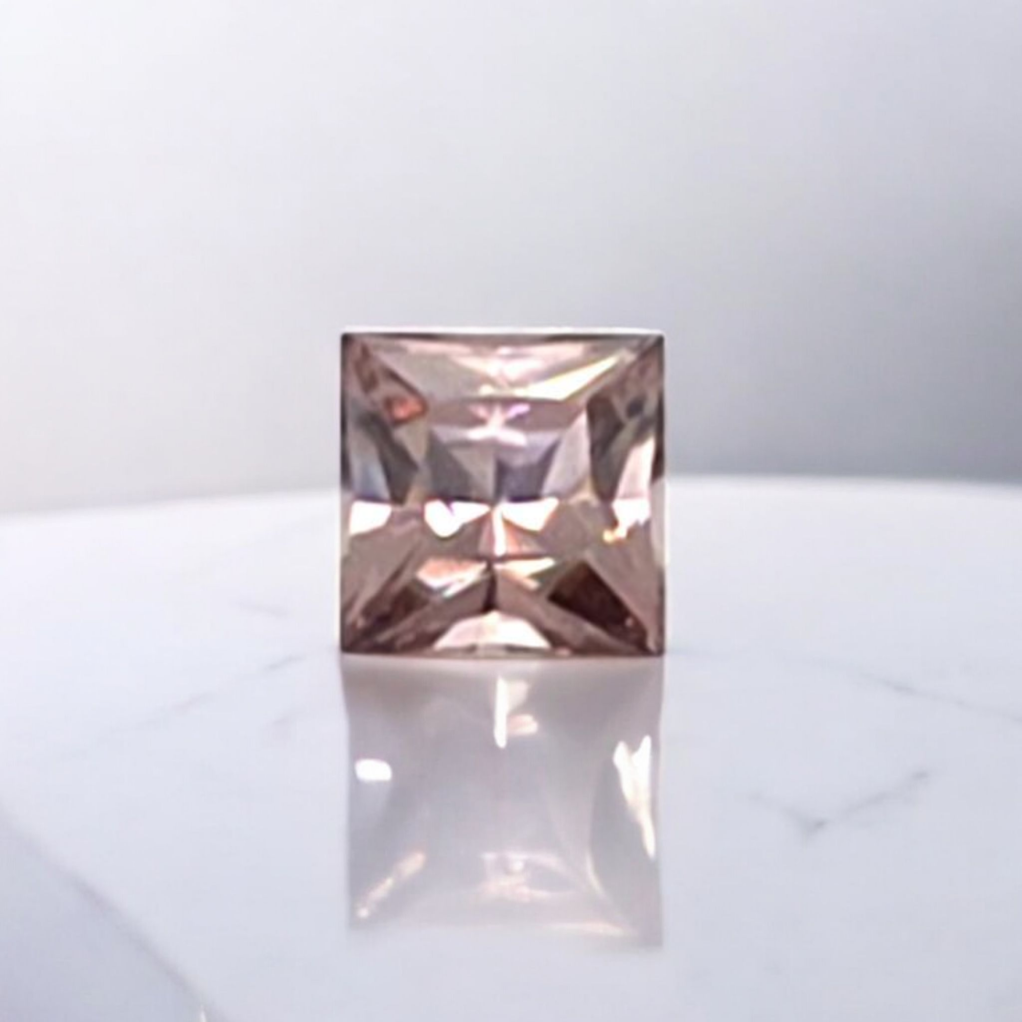 0.82 ct Australian Zircon Champagne Square Cut