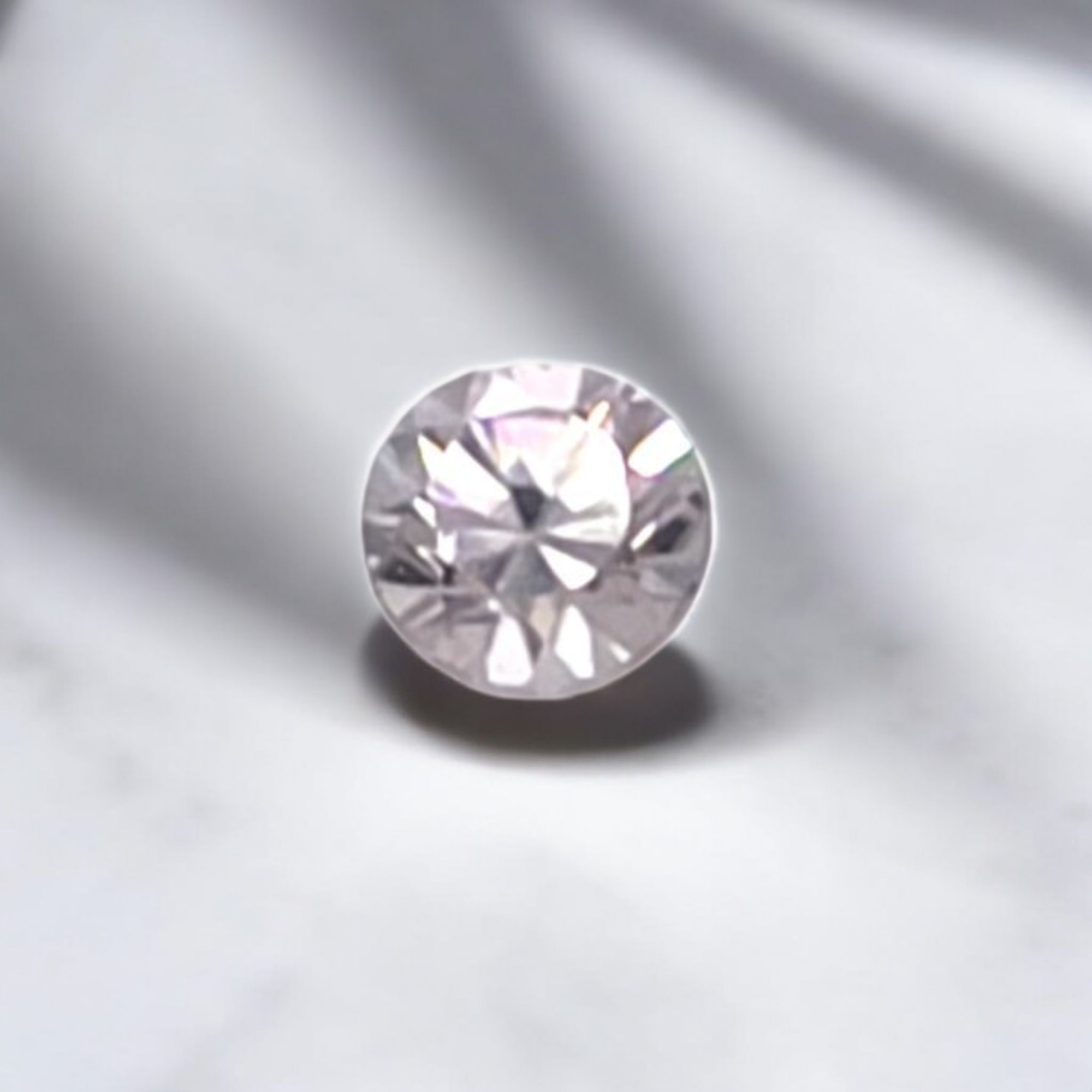 0.50 ct Australian Zircon Round Cut Light Pink