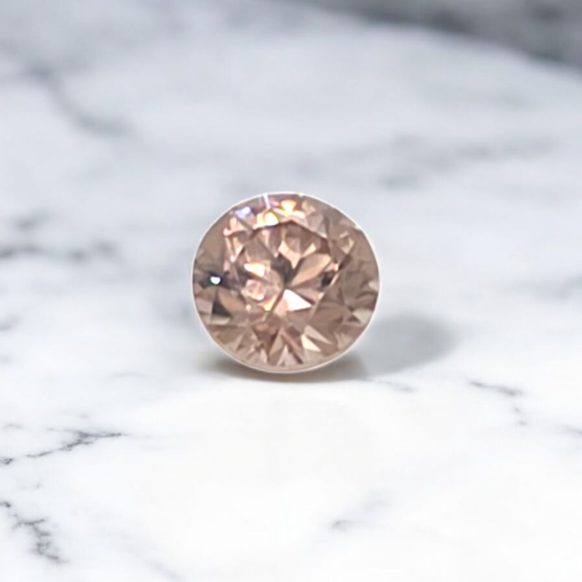 1.05ct  Australian Zircon Champagne Round Cut