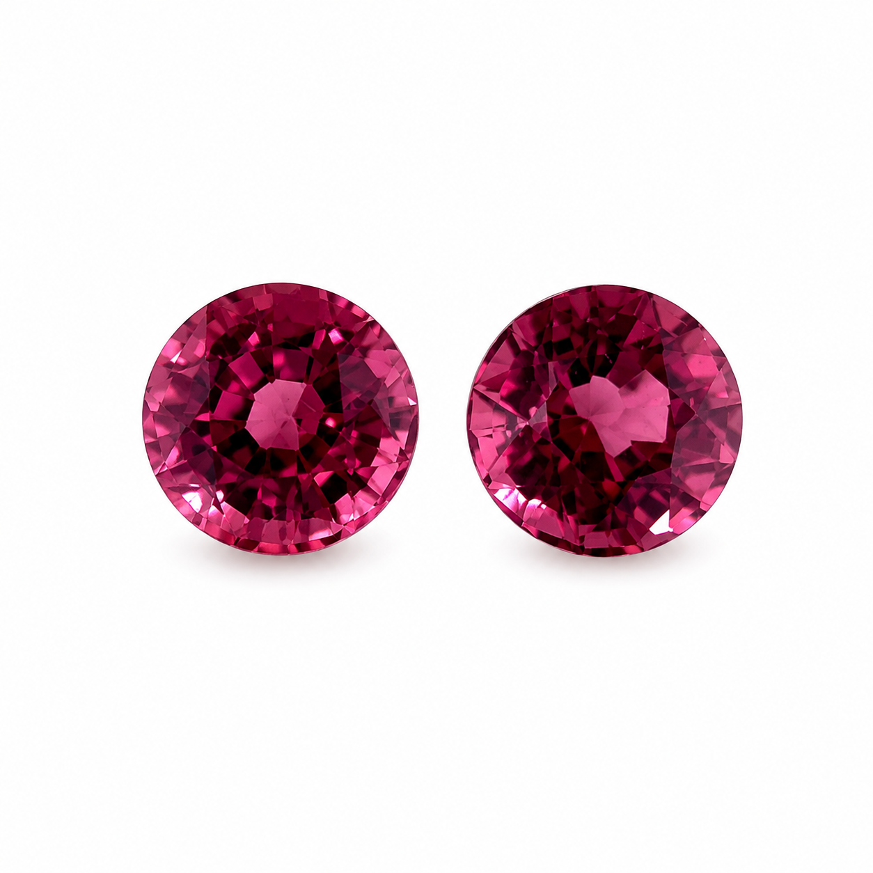 Reddish Purple Round Cut Spinel 5.00mm