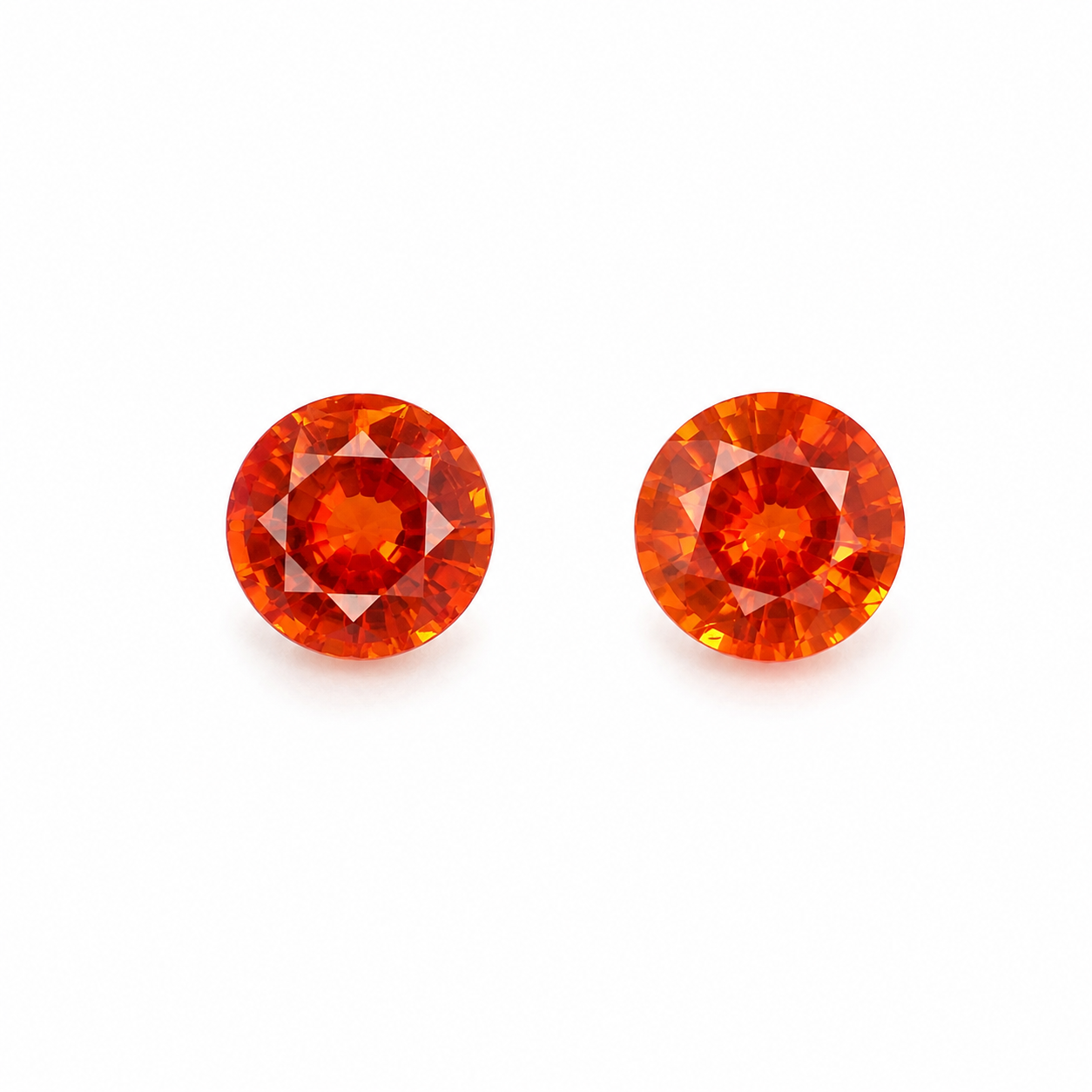 Spessartite Pair Round Cut 5.00 mm