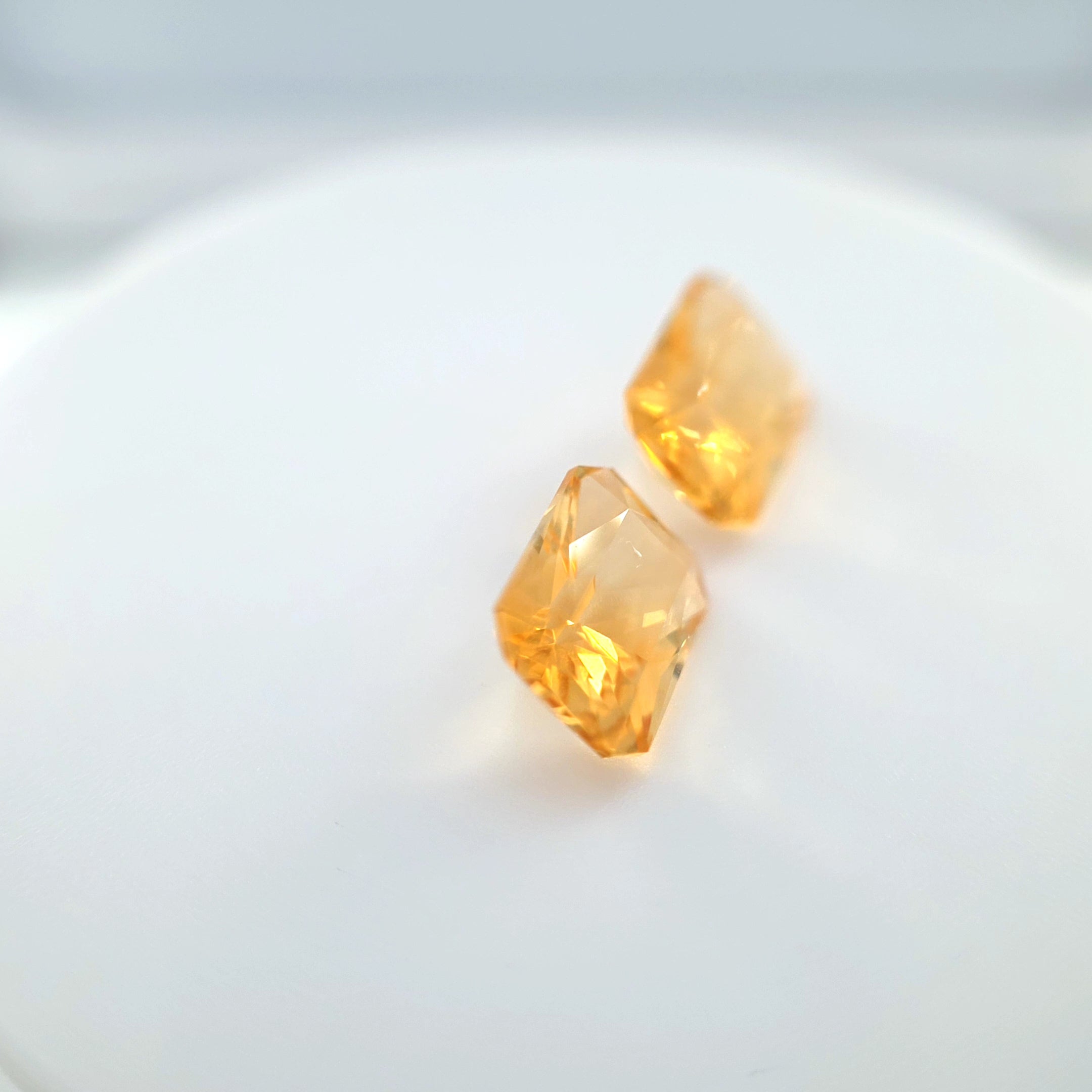 Citrine Scissor Cut Pair 8 x 6 mm