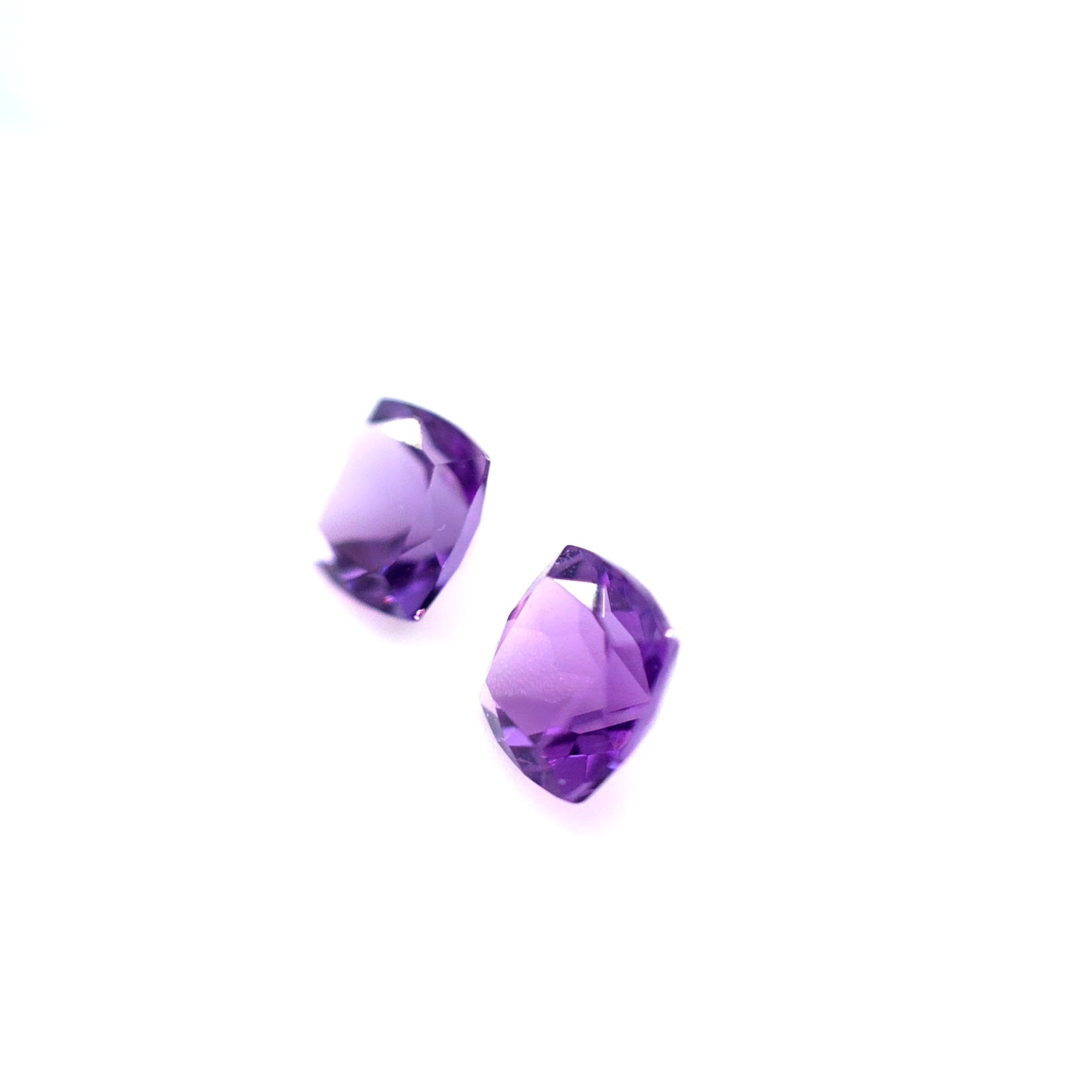 Amethyst Cushion Cut Pair 6mm