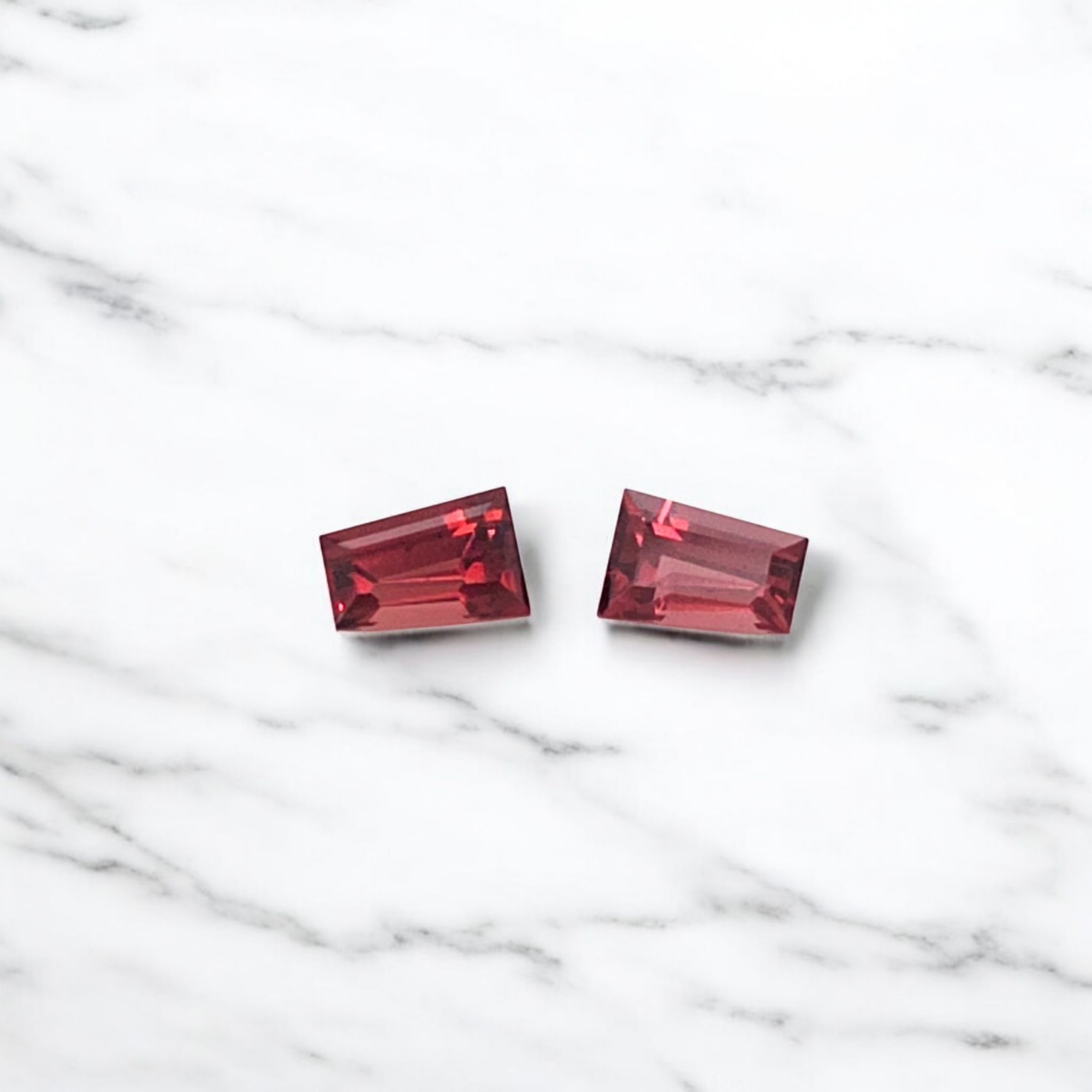 Garnet Tapered Baguette Pair 1.56ct