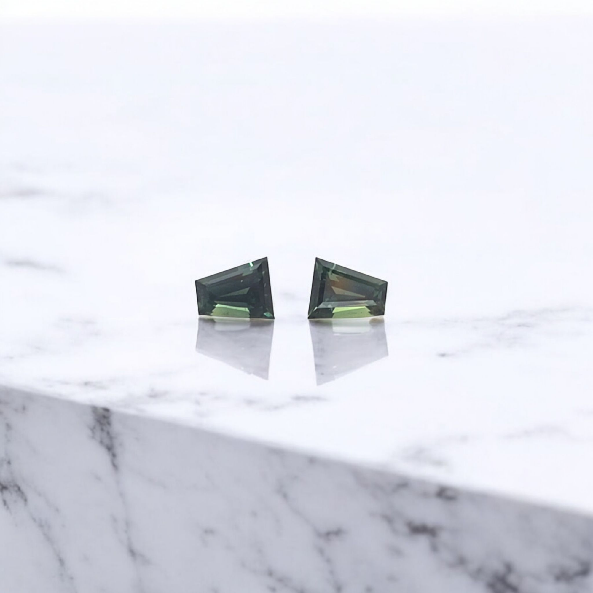 Australian Sapphire Tapered Baguette Pair – 1.25ct Total