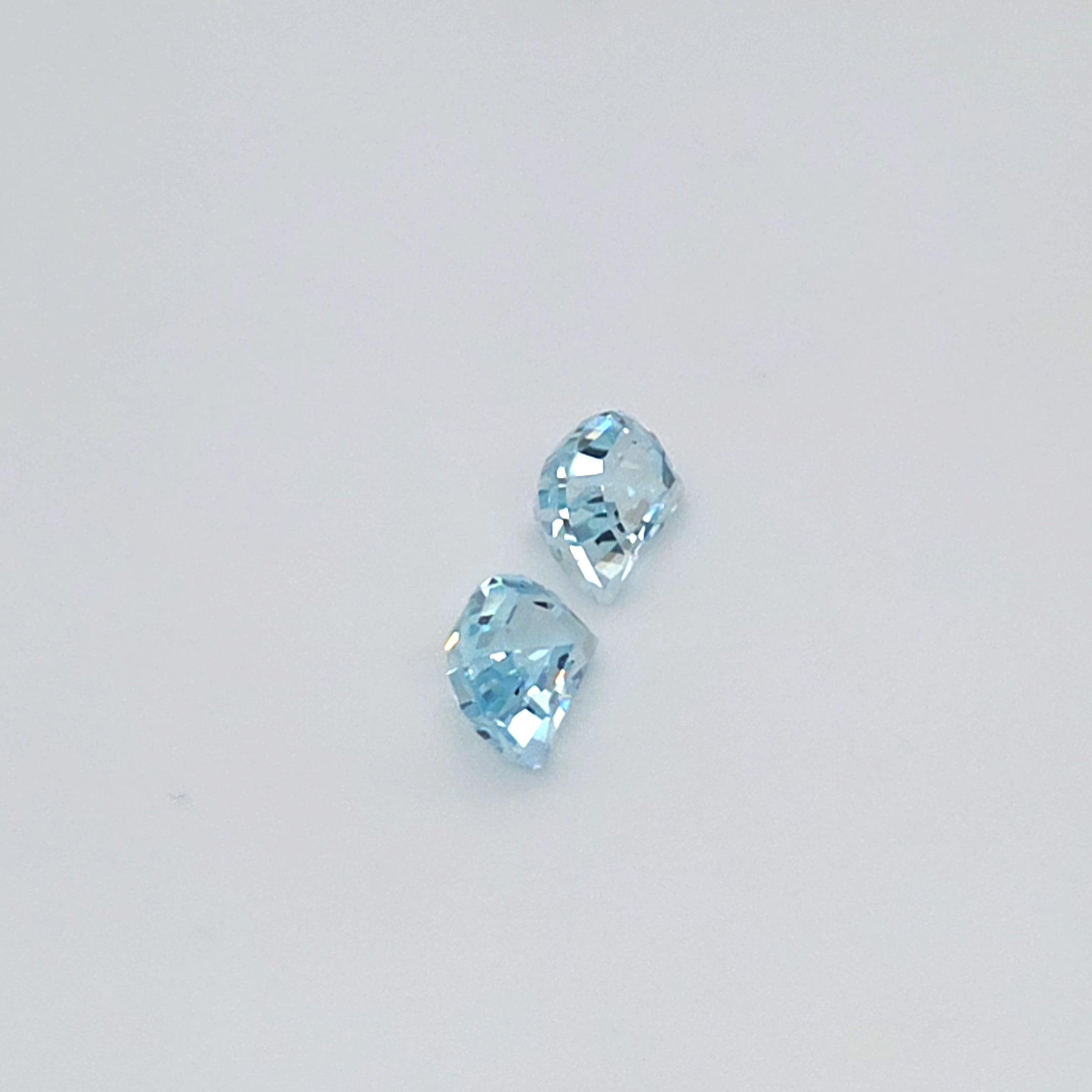 Aquamarine Half Moon Cut Pair – 3.04ct Total