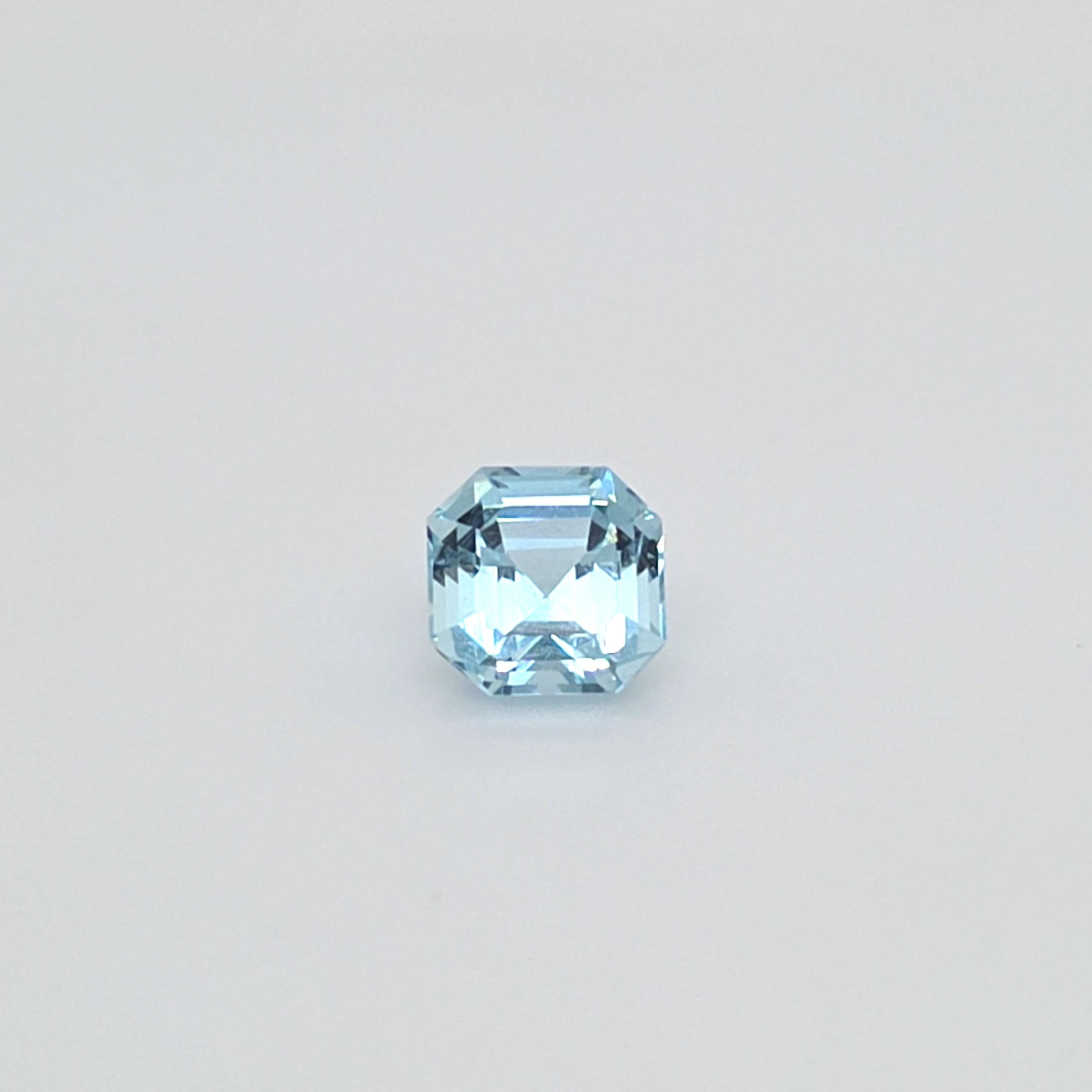 2.14 ct Aquamarine Square Emerald Cut