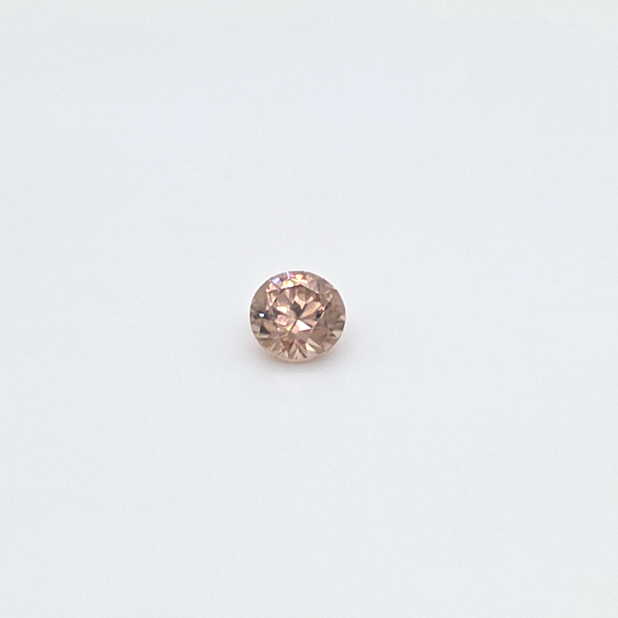1.05ct  Australian Zircon Champagne Round Cut