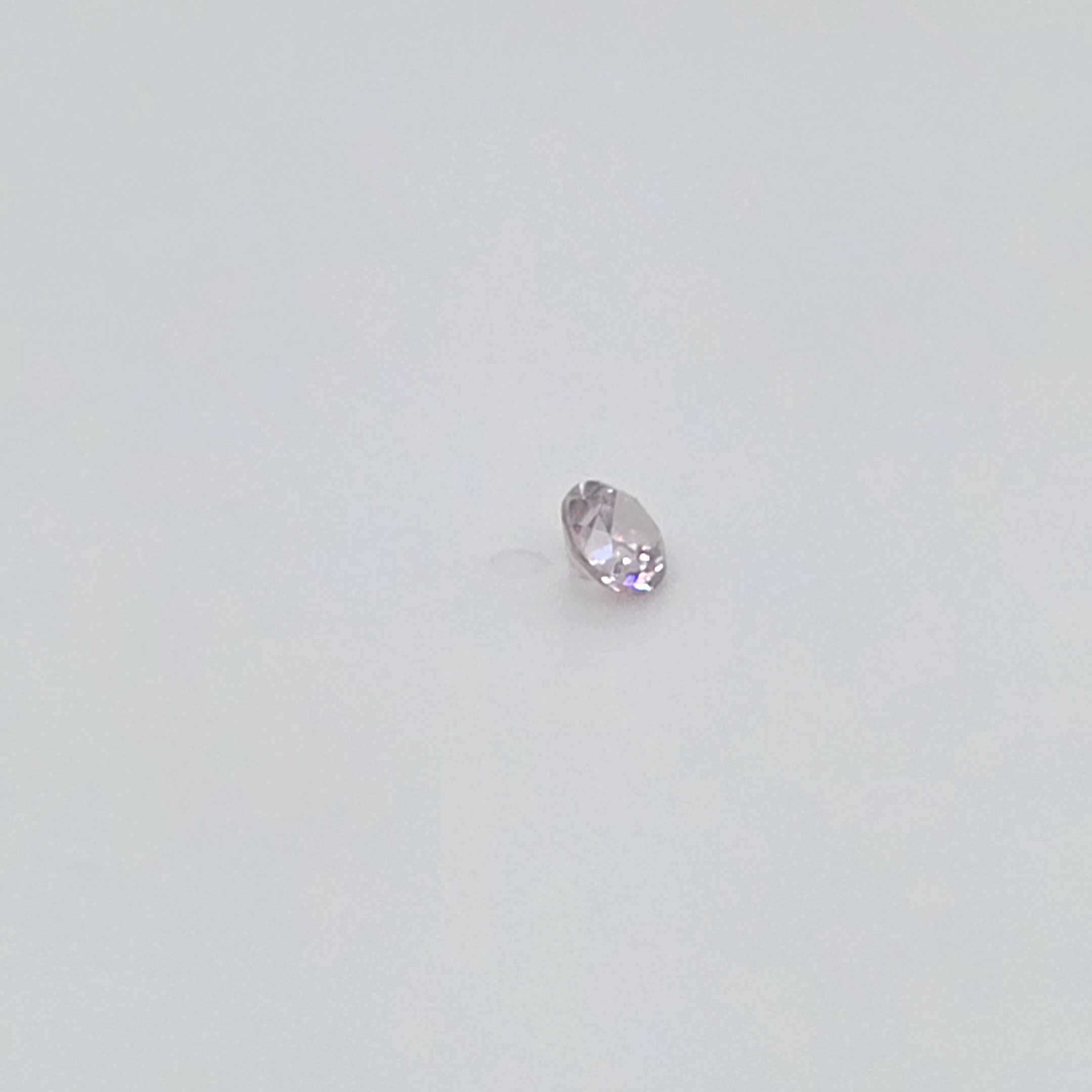 0.50 ct Australian Zircon Round Cut Light Pink