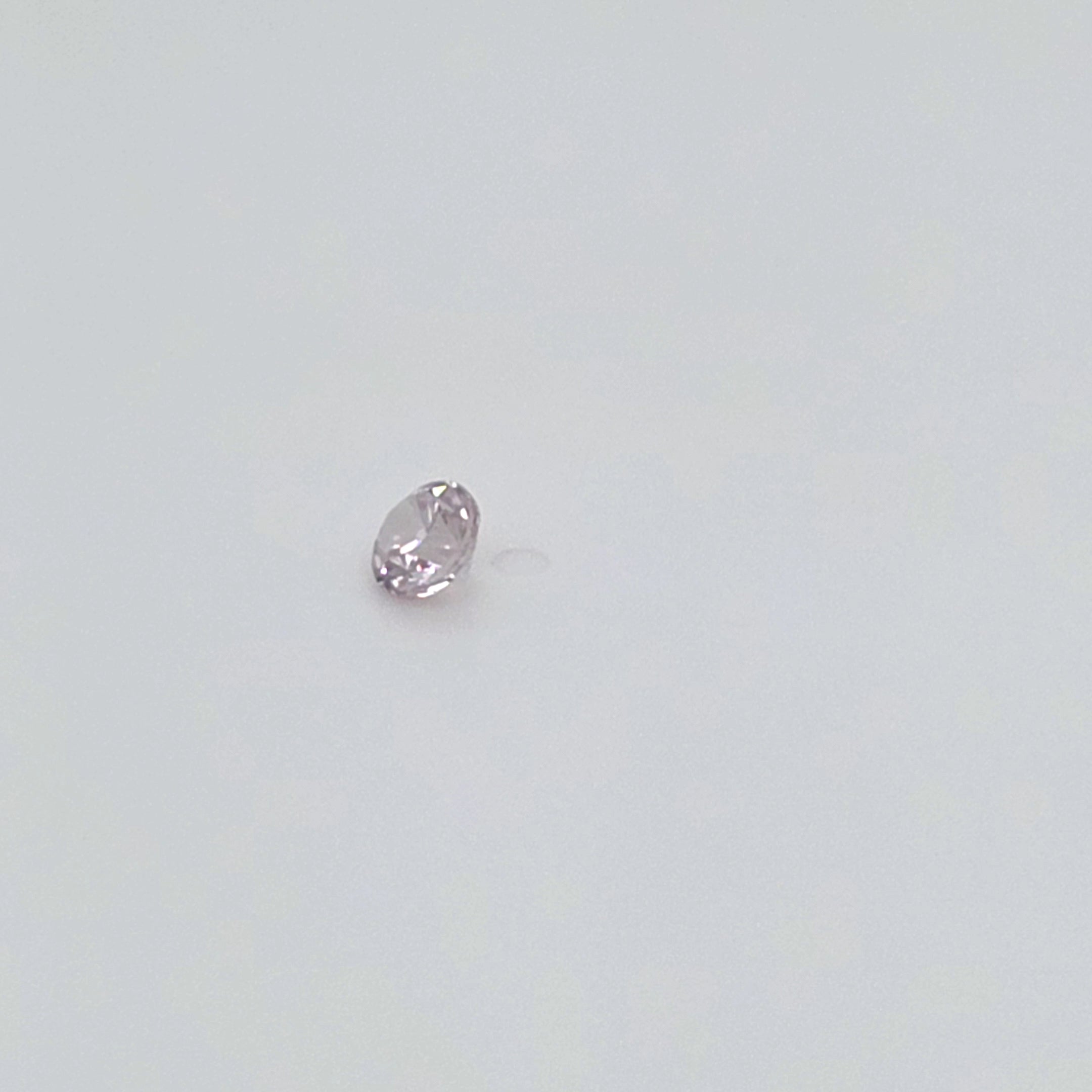 0.50 ct Australian Zircon Round Cut Light Pink
