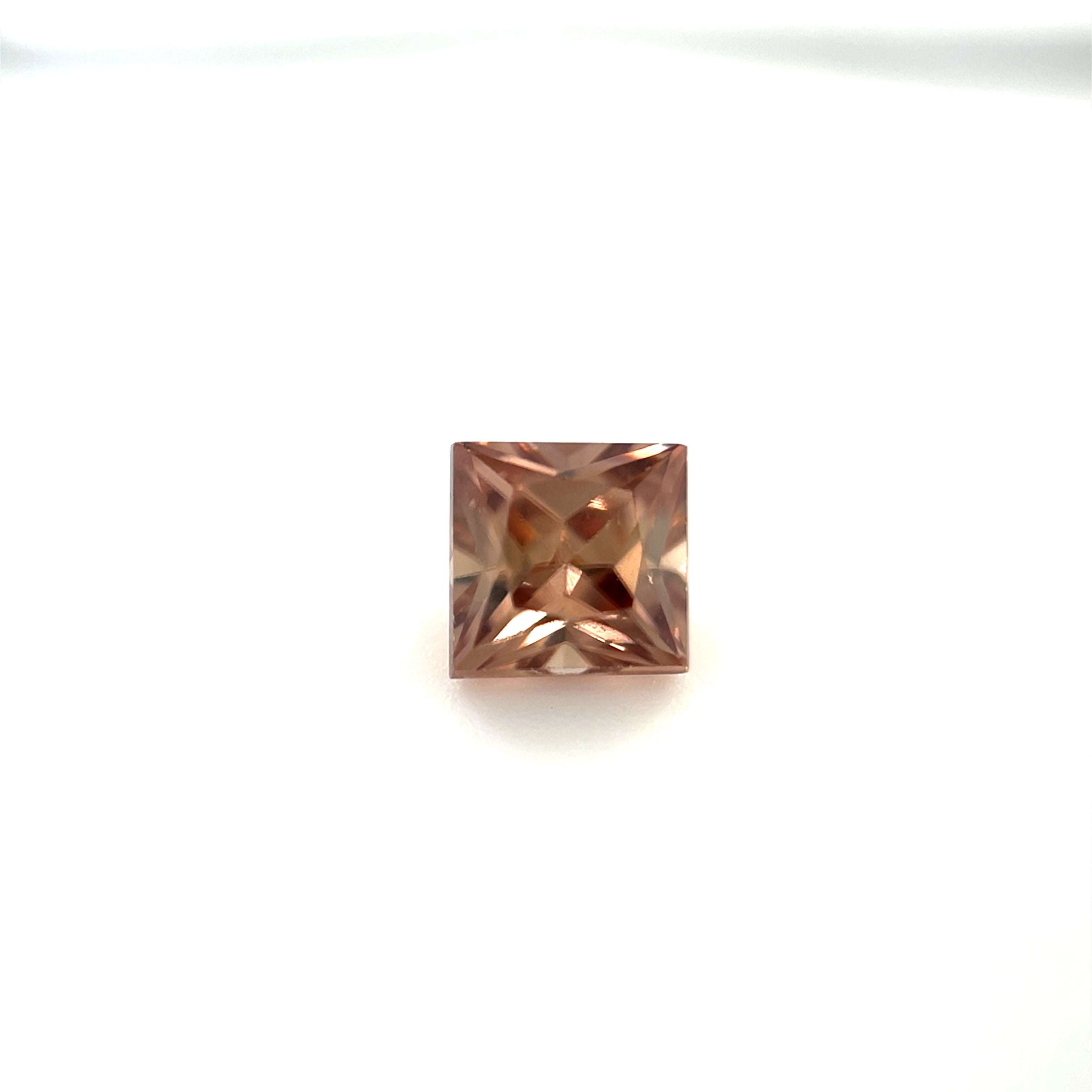 1.14 ct Australian Zircon Champagne Square Cut