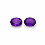 Natural Amethyst Oval Pair 2.94ct