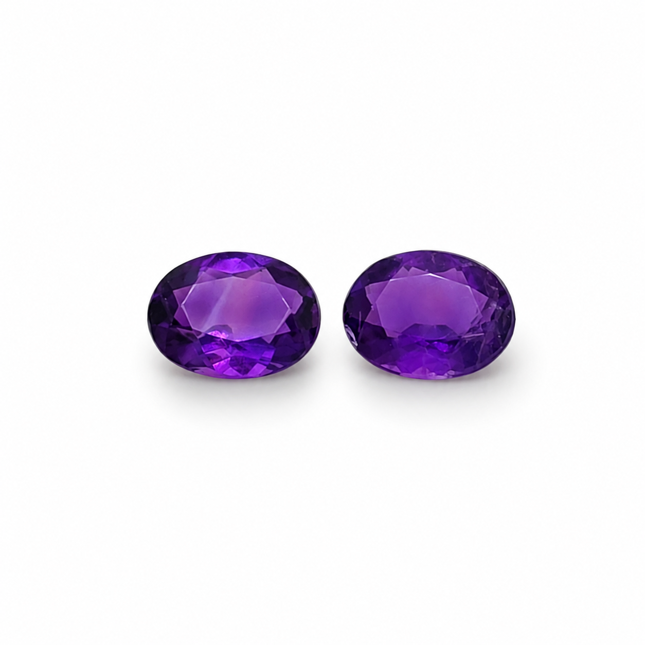 Natural Amethyst Oval Pair 2.94ct