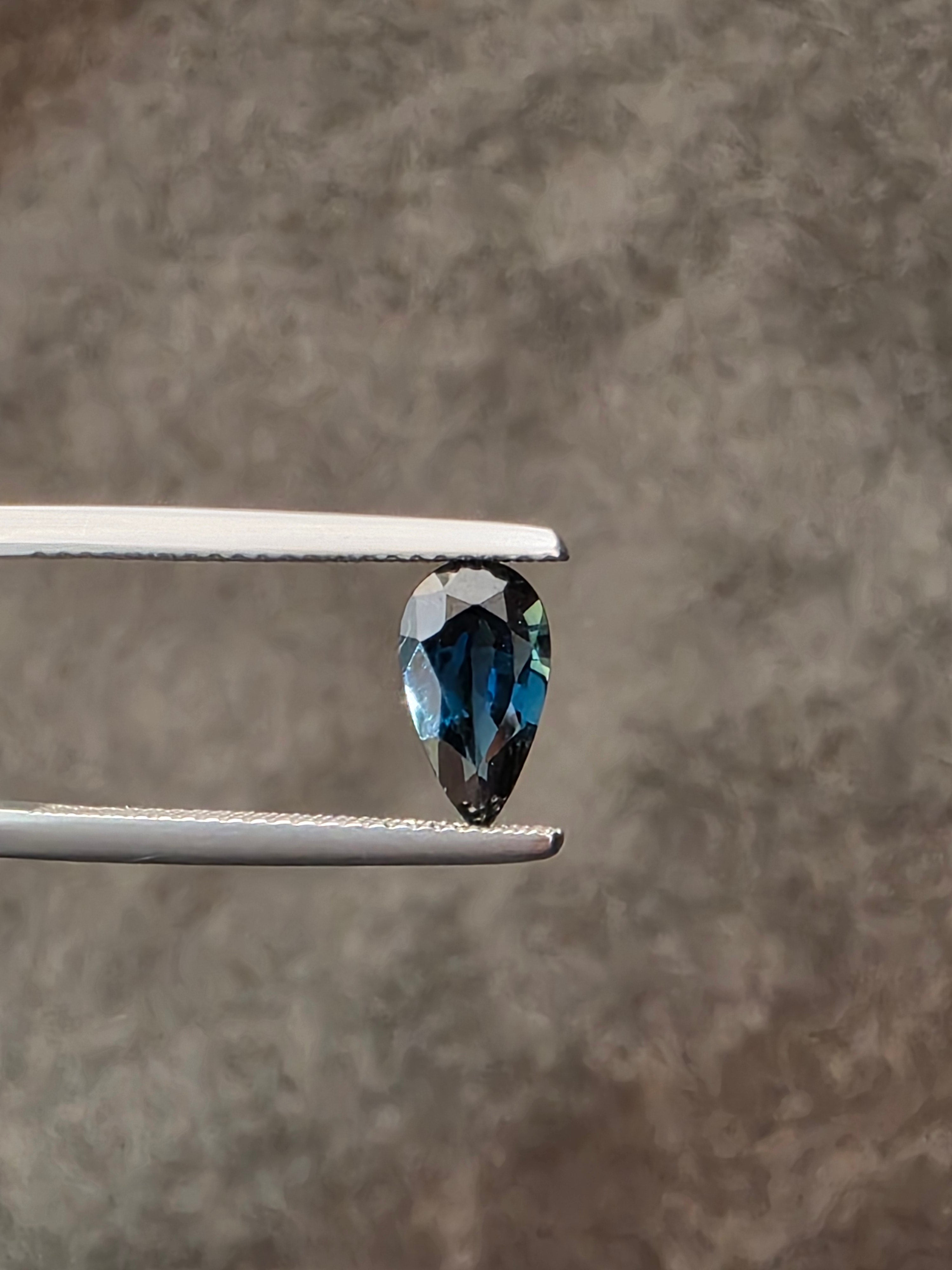 1.46ct Australian Sapphire Teal Pear Cut