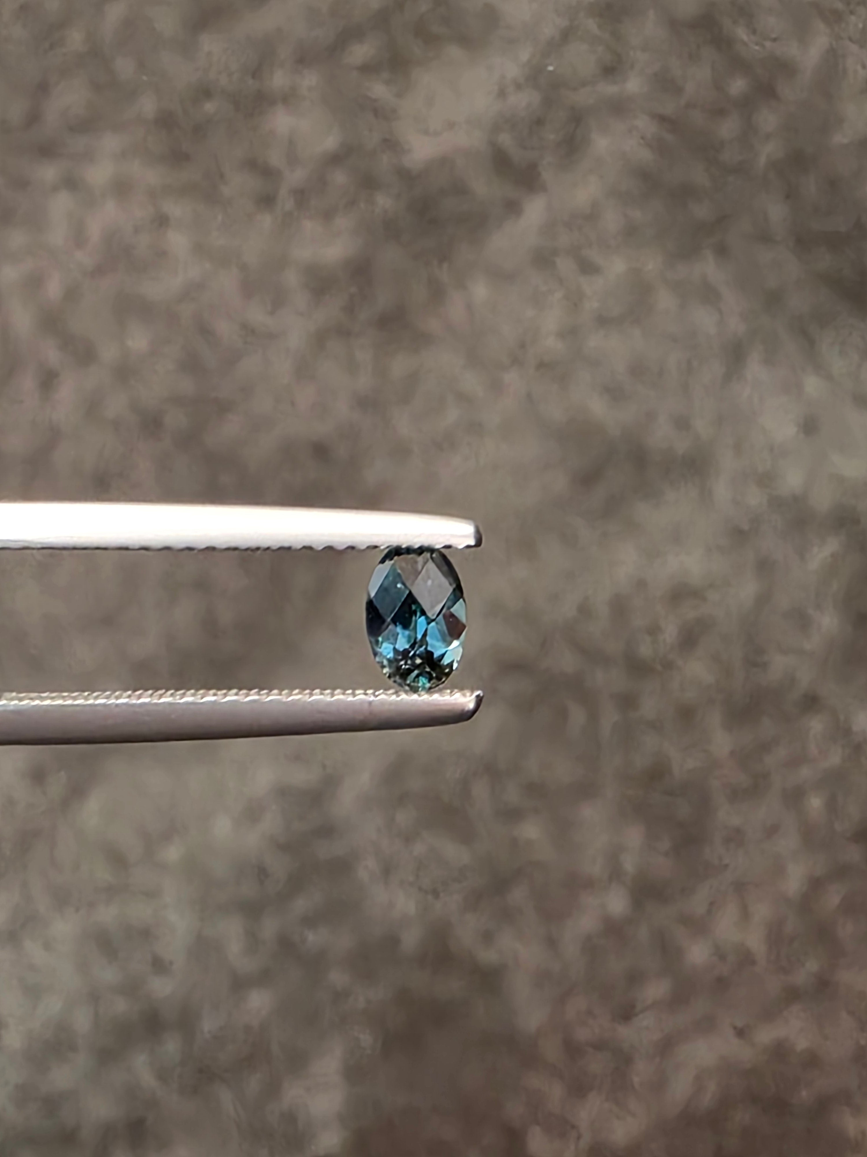 0.60ct Australian Sapphire Oval Cut Teal