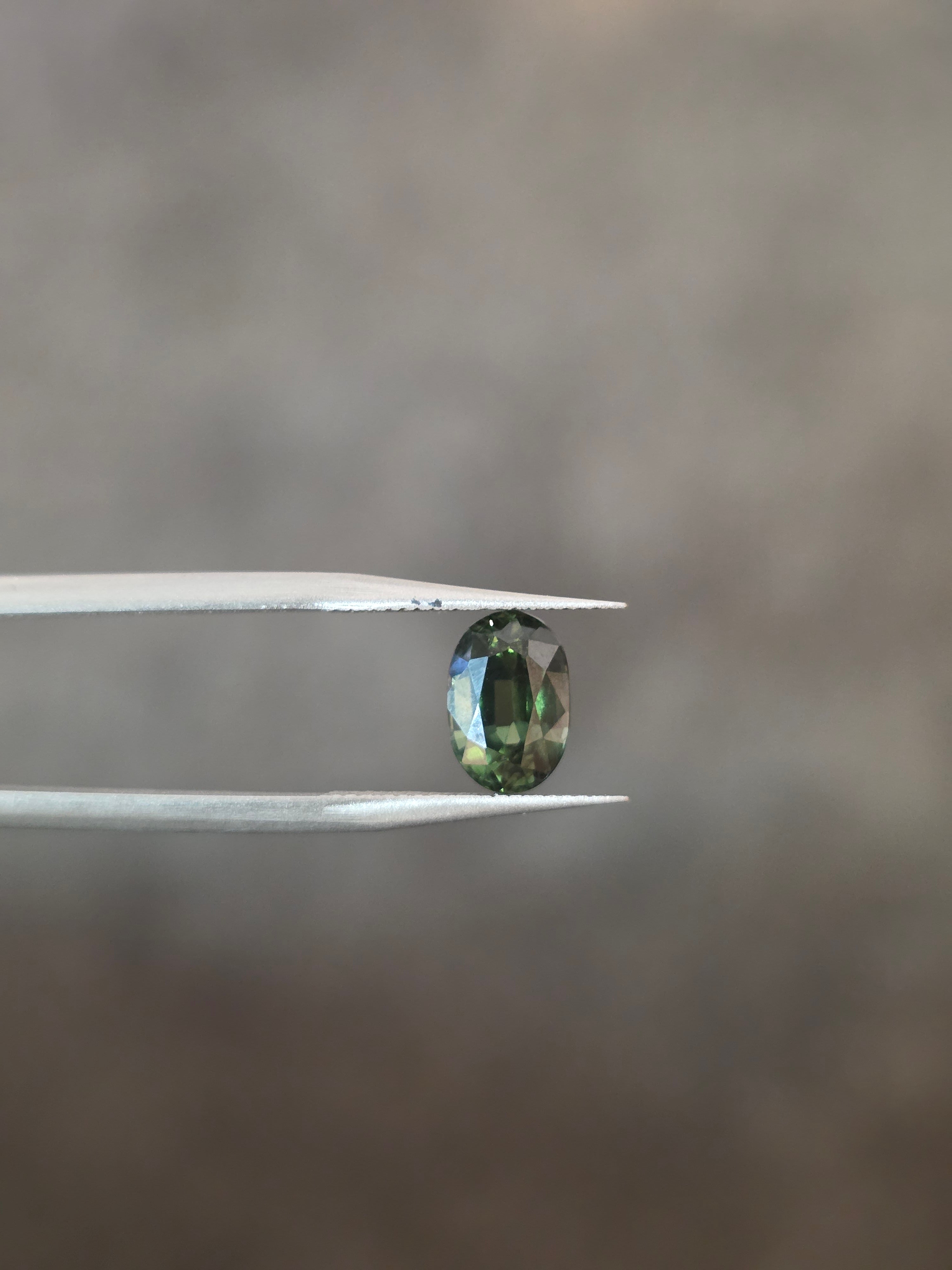 2.35ct Australian Green Sapphire  Oval Cut