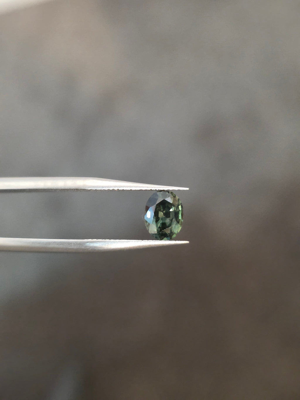 1.15ct Australian Sapphire Green Oval Cut