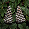 Silver Ripple Stud Earrings