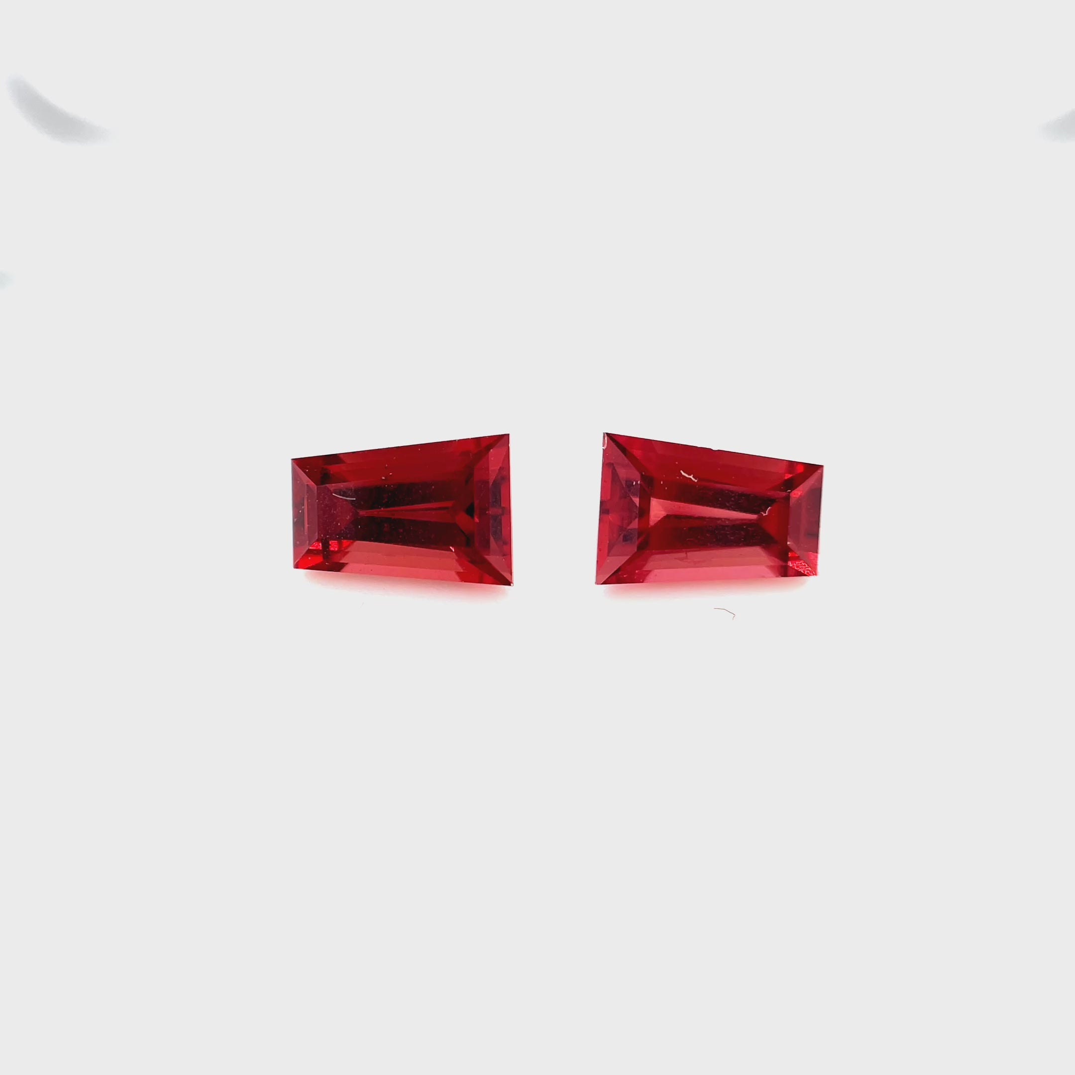 Garnet Tapered Baguette Pair 1.56ct