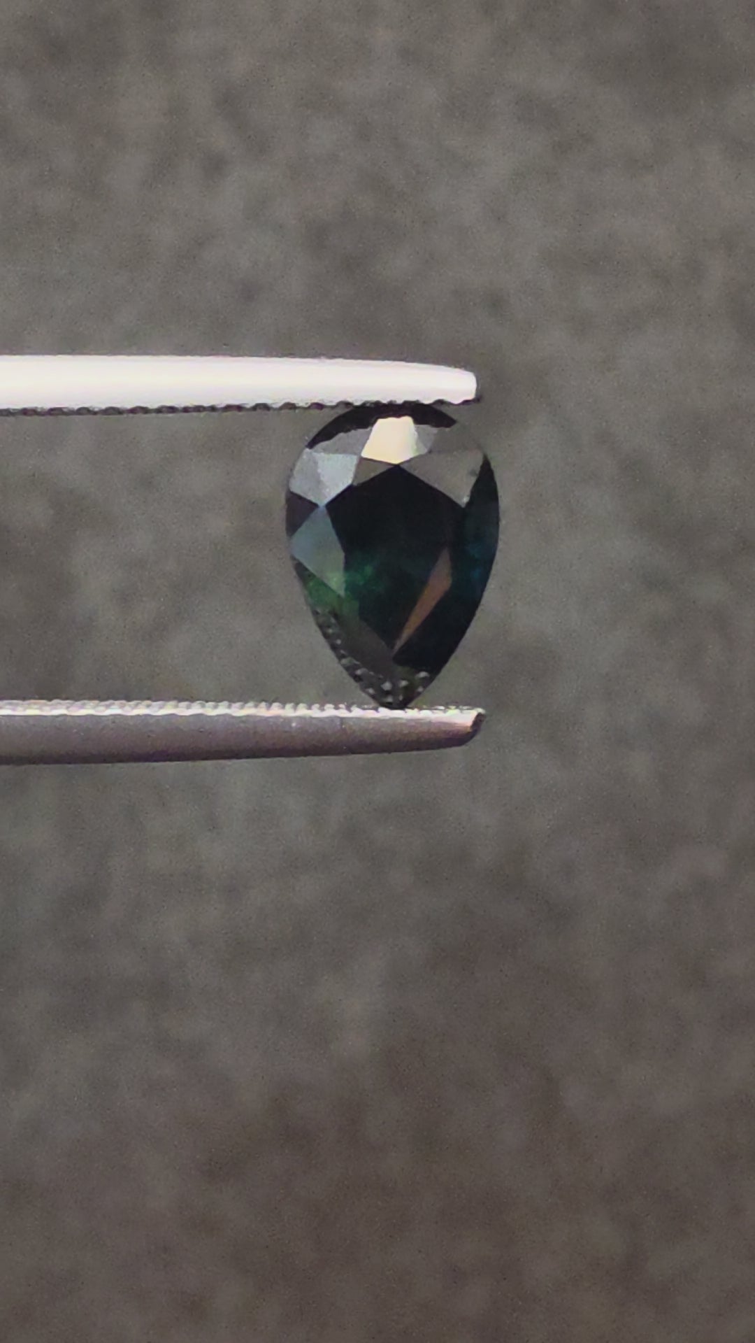 2.69ct Australian Sapphire Pear Cut Teal Green