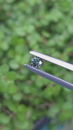 0.25ct Australian Sapphire Green Round Cut