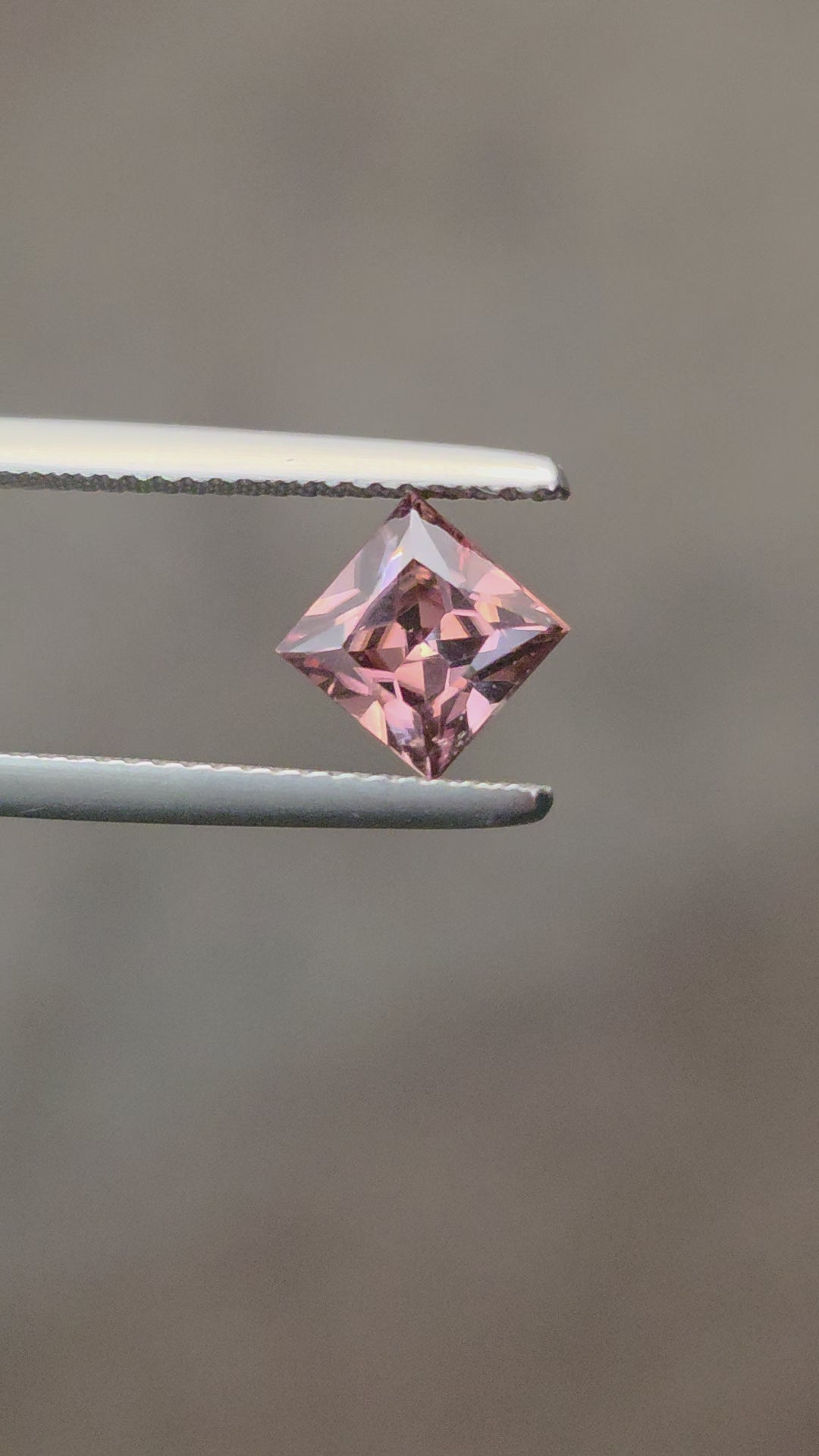 1.76 ct Australian Zircon Pink Square Cut
