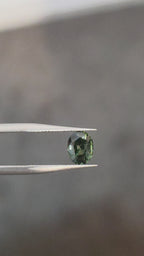 1.15ct Australian Sapphire Green Oval Cut