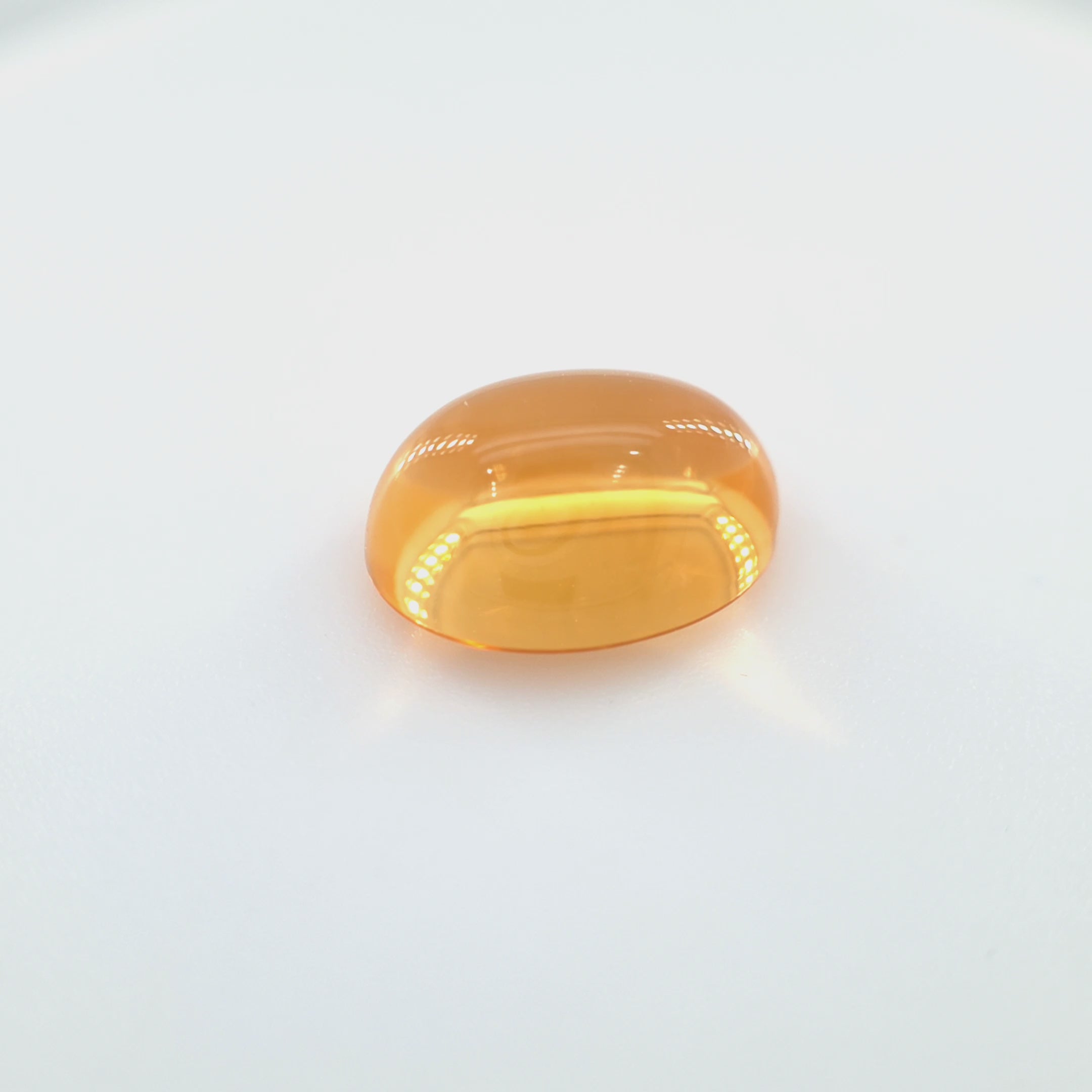Citrine Oval Cabochon Cut 7 x 9 mm