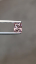 2.12 ct Australian Zircon Pink Square Cut