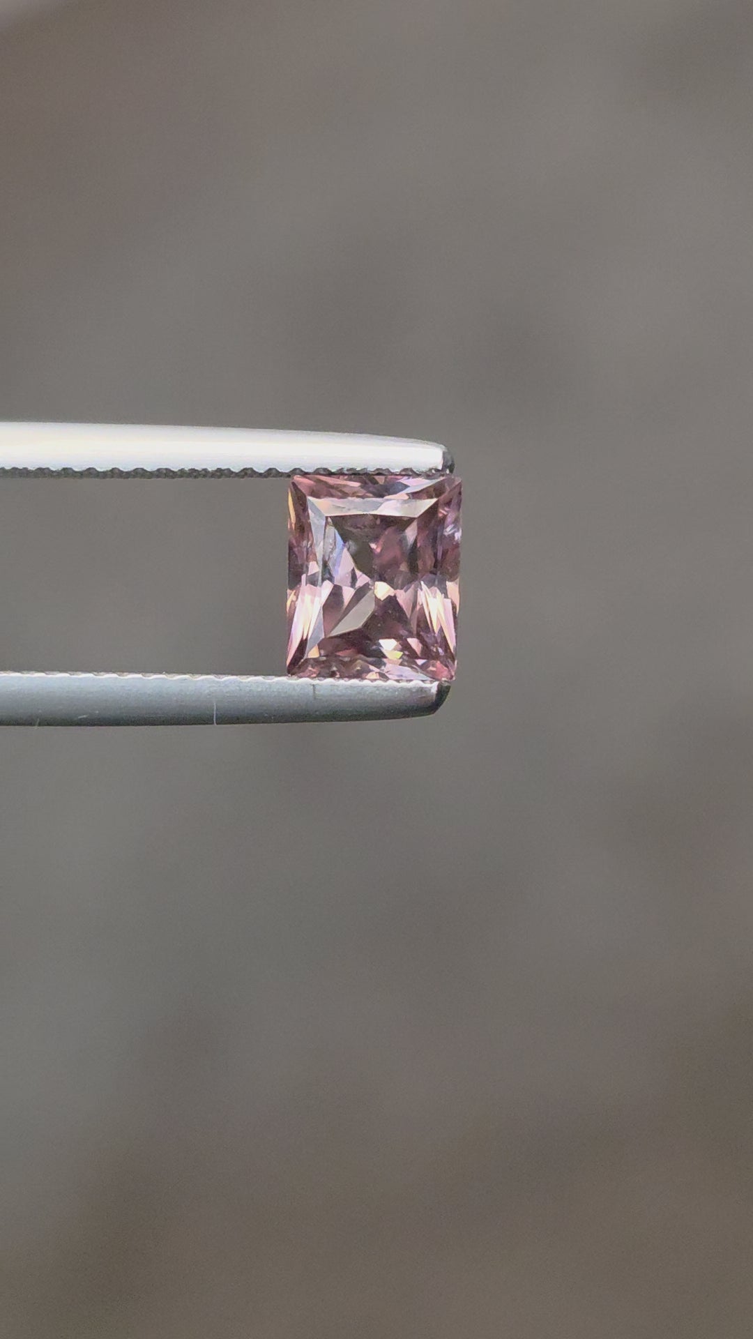 2.12 ct Australian Zircon Pink Square Cut