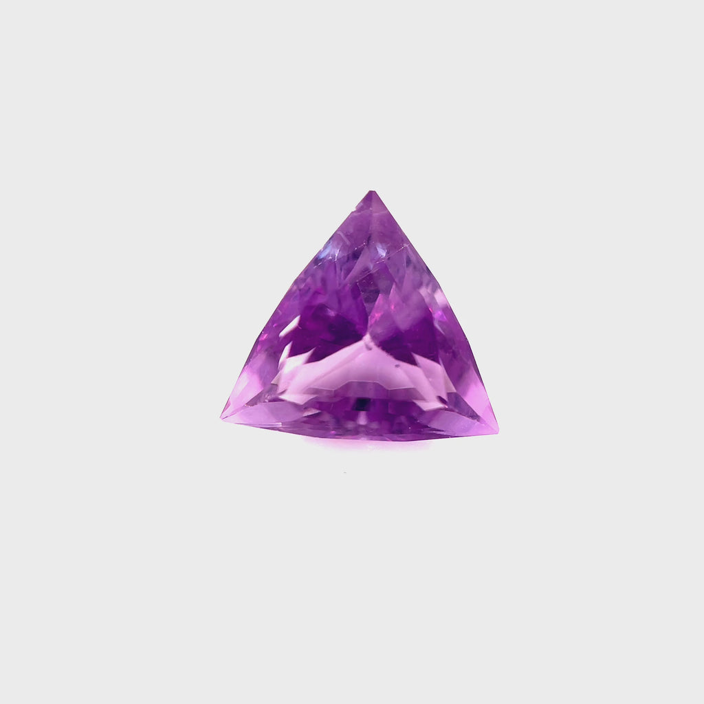 3.45ct Natural Amethyst Trilliant Cut