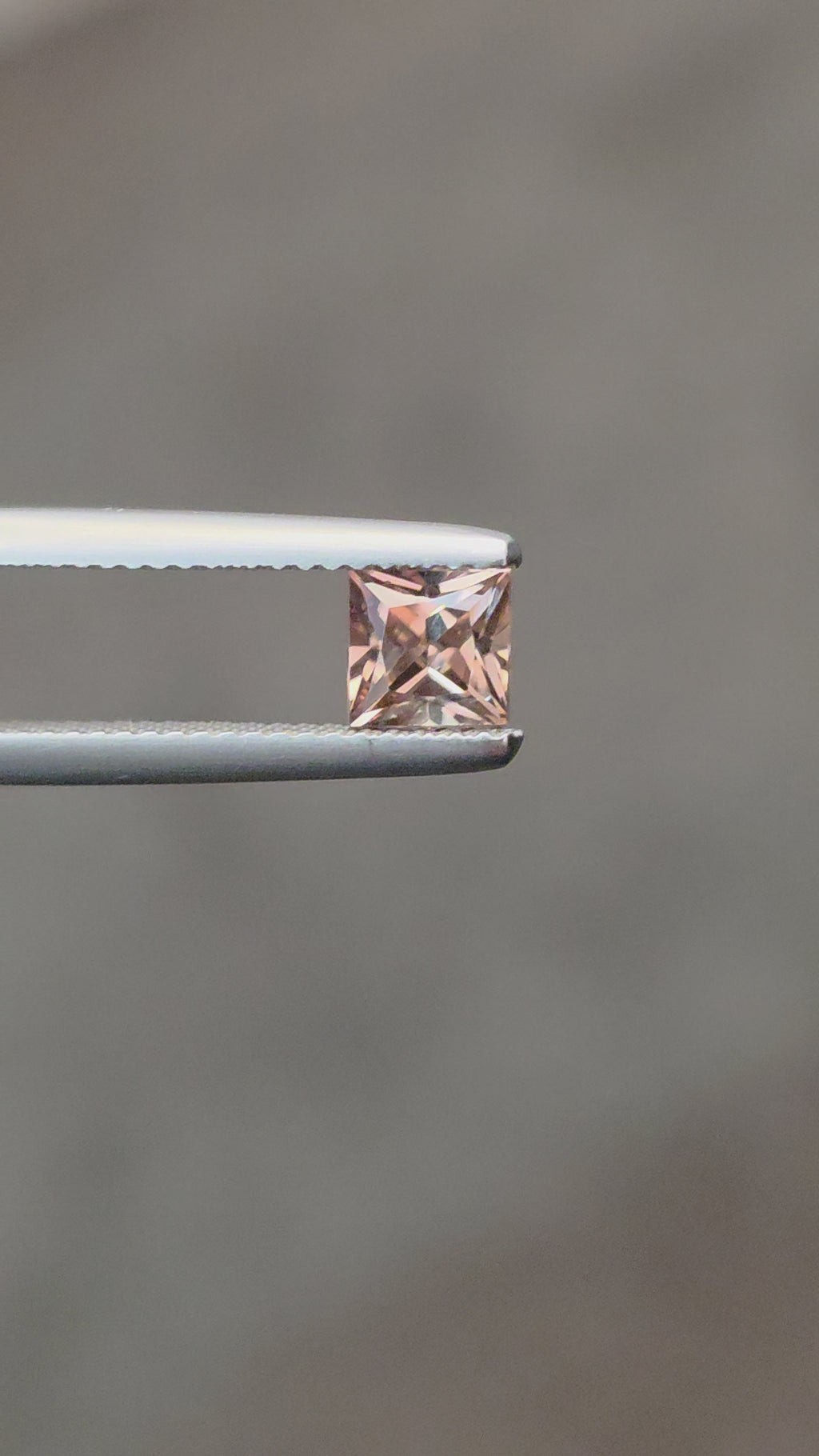 1.04 ct Australian Zircon Champagne Square Cut