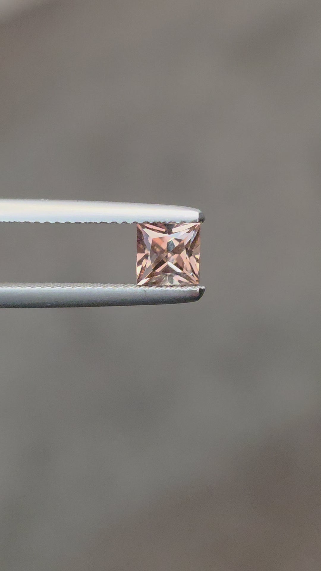 1.04 ct Australian Zircon Champagne Square Cut