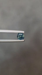 0.65ct Australian Sapphire Round Cut Teal Green