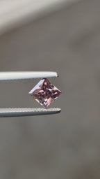 1.62 ct Australian Zircon Pink Square Cut