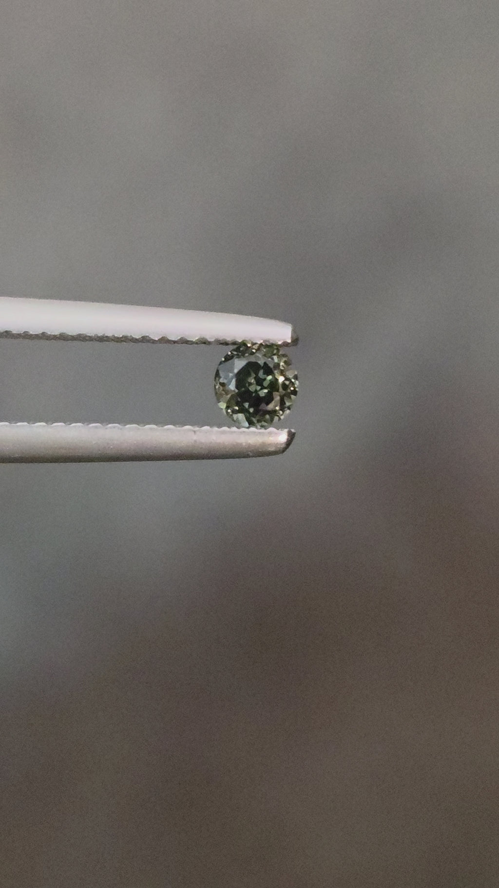 0.25ct Australian Sapphire Green Round Cut