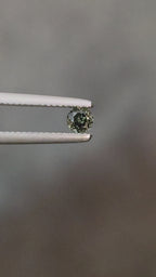 0.25ct Australian Sapphire Green Round Cut