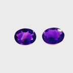 Natural Amethyst Oval Pair 2.94ct